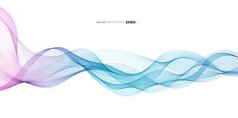 Wave vector element with abstract blue lines for website, banner and brochure, Curve flow motion illustration, Vector lines, Modern background design.
