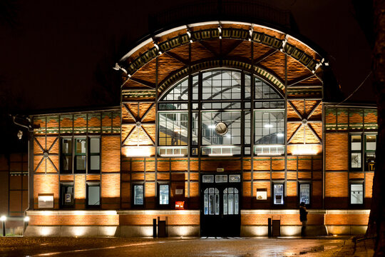 Historical Silesia
 train station at night  - Ruda śląska Chebzie