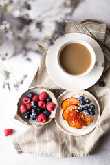 sandwiches with berries honey and jam