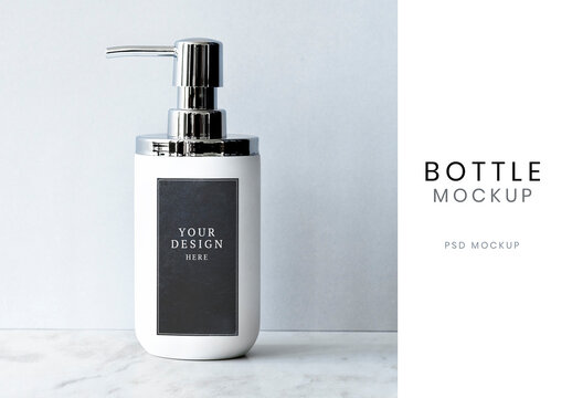 Body and Hand Wash Bottle with Pump Design