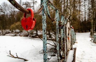 Red Castle on the bridge