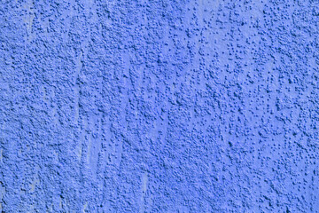 Texture of rough blue plaster. Architectural abstract background.