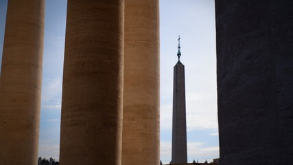 St. Peter's Basilica on St. Peter's square in Vatican, center of Rome, Italy