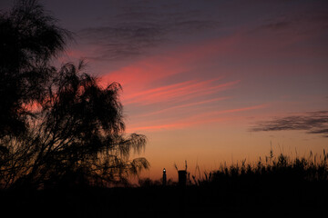 Sunset of the Cape Trafalgar Lighthouse, Andalucía, Spain