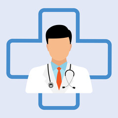 Fototapeta premium doctor with stethoscope
