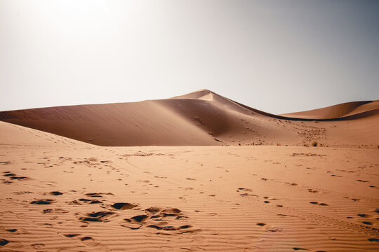 early morning photo for sand dunes in the south of Libya 