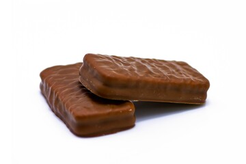 chocolate bar isolated on white background