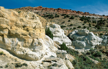 Naklejka premium Colored mountains in Sheep Creek Canyon, Utah