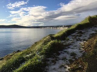 A snowy winter day on Sea Cliff road - Onchan Head, Isle of Man