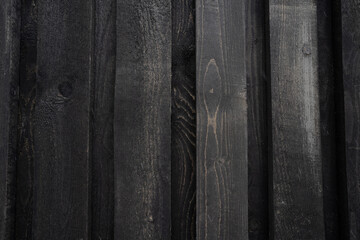 black wood planks wall texture.