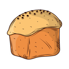 baked rustic bread