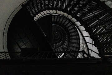 Obraz premium spiral staircase in the lighthouse