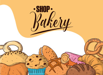 shop bakery sketch