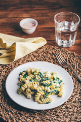 Creamy Pasta with Spinach