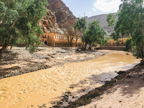 Abandoned mines village of Aouli near Midelt in Morocco, 2015