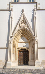 Fototapeta premium St Mark's Church in the city of Zagreb, Croatia