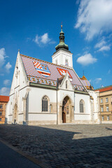 St Mark's Church in the city of Zagreb, Croatia