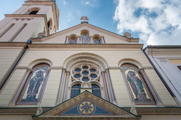 Obraz premium Saint Cyril Methodist church in the city of Zagreb, Croatia