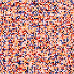 Fototapeta premium Vector pixel background texture. Abstract seamless pattern with small colorful squares, rectangles, pixel mesh. Geometric style backdrop. Modern repeat design for decor, wallpaper, print, web, wrap