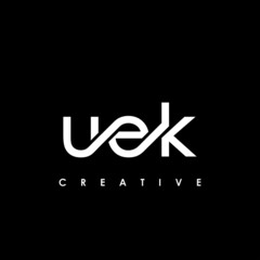 UEK Letter Initial Logo Design Template Vector Illustration