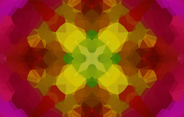 Fototapeta na wymiar Geometric design, Mosaic of a vector kaleidoscope, abstract Mosaic Background, colorful Futuristic Background, geometric Triangular Pattern. Mosaic texture. Stained glass effect. Vector.