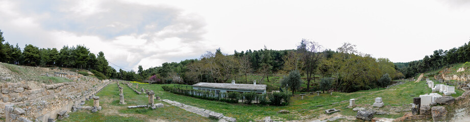 The Amphiareion of Oropos Greece panoramic view