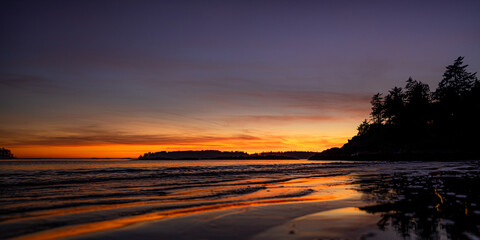 Sunset on Beach West Coast