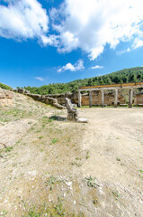 Fototapeta na wymiar The theatre of the Amphiareion oropos Greece