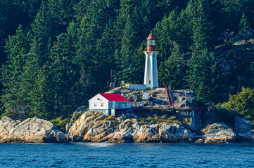Fototapeta na wymiar Lighthouse Park Battery near Vancouver, Canada