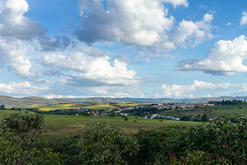 Fototapeta na wymiar View of the city of Carrancas in Minas Gerais, Brazil