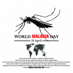 World Malaria Day, Poster and Banner, 25 April