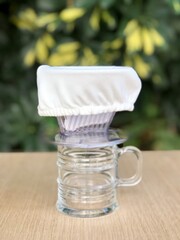 Coador de café em algodão orgânico 