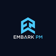 Letter E And P Logo Design, Vector Design Property Design, Real Estate Design