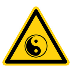 Yin And Yang Symbol Sign,Vector Illustration, Isolate On White Background Label. EPS10