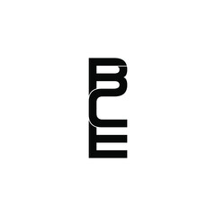 bce letter original monogram logo design