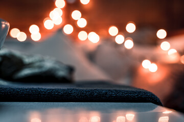 A cozy indoor winter night