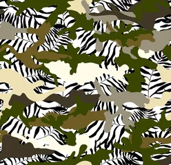 Rideaux  Seamless camouflage pattern, exotic print.  © Ama