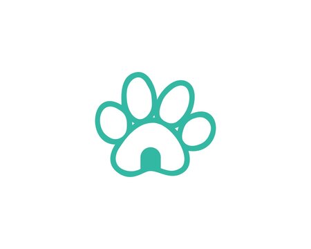 pet home care simple logo