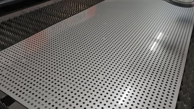 Industrial Laser cutting processing manufacture technology of flat sheet metal steel material