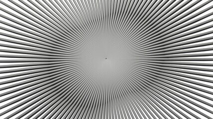 CPU , electronic , mechanical cooling heat sink . Radial fins , lines. 3d render illustration Isolated on white background.