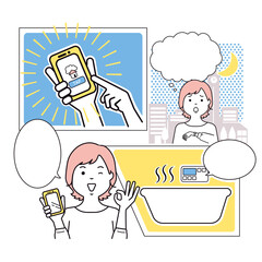 スマート家電　スマホでラクラク生活　IOT 風呂