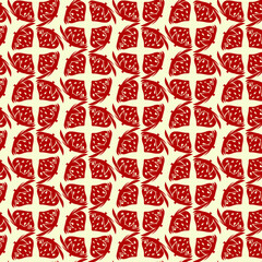 Abstraction strawberry