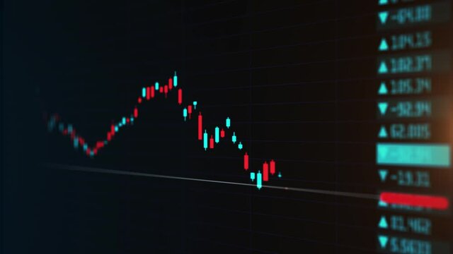 stock market, economic graph with diagrams, business and financial concepts. Graph of crypto currency online. Quotes of eth and btc at stock exchange. Stock exchange market chart of ethereum.