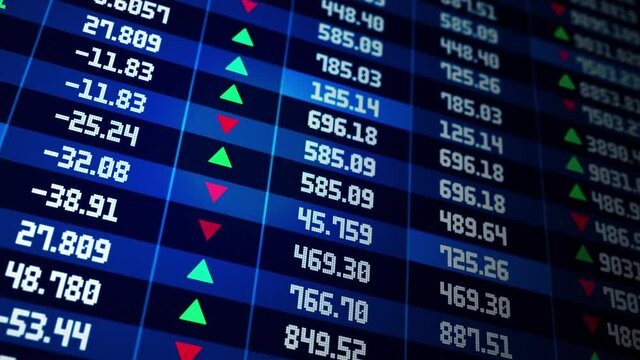 4K 3D Investing and stock market concept gain and profits with faded candlestick charts Background. Business report analysis financial report. Abstract crypto graph chart concept.