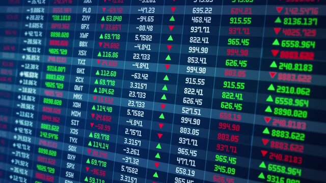 Stock market trading graph and candlestick chart for financial investment Backgrounds. Financial report concept, stock market trends, economic crisis and falling trend, business stock market concept.