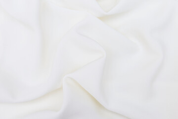 Obraz premium Abstract white fabric background, blank white soft fabric pattern background