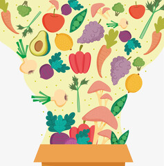 Fototapeta premium fall healthy food