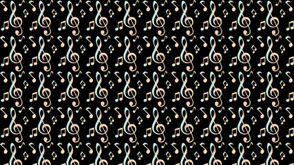 Musical notes background