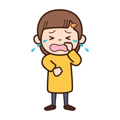 泣く女の子（幼児）