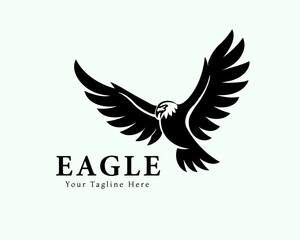 eagle falcon hawk bird fly art illustration logo symbol design inspiration